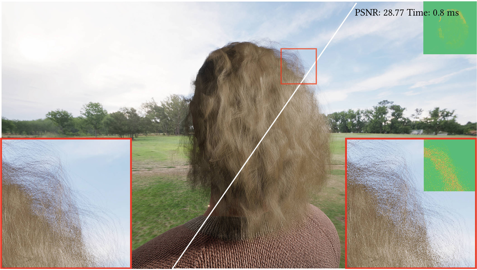 Real-Time Neural Hair G-Buffer Anti-Aliasing